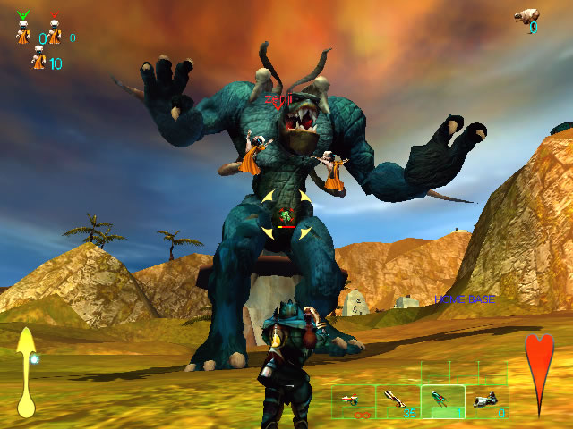 「자이언츠: 시티즌 카부토(GIANTS: CITIZEN KABUTO)」(2000년, Planet Moon Studios). DirectX 7 하드웨어 T&L 시대를 대표하며 PC 실시간 3D 그래픽의 표현력이 콘솔을 압도하기 시작한 명작