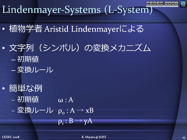 L-SYSTEM의 간단한 예제